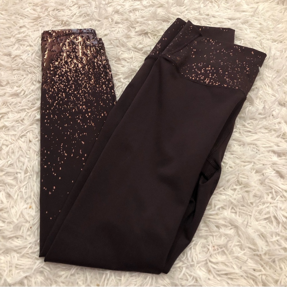 Z by Zobha Shine Raisin Ombré Leggings size S Activewear